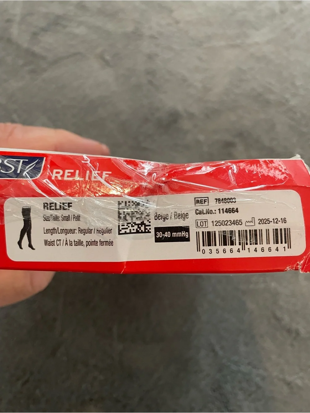 JOBST Relief Waist High Graduated Compression Stockings 30-40mmHg Women’s Size S